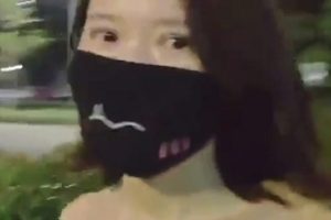 户外任务达人《maoyao》露出自拍