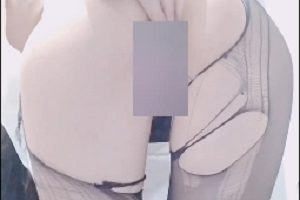 可爱兔《cuteli 》黑丝牛仔裤 1v888m